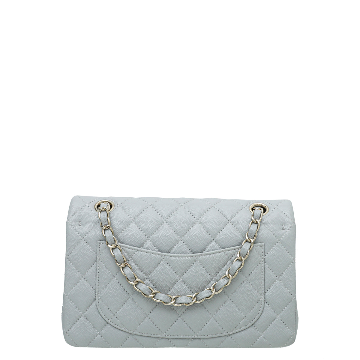 Chanel Grey CC Classic Double Flap Medium Bag-Chanel-THE CLOSET