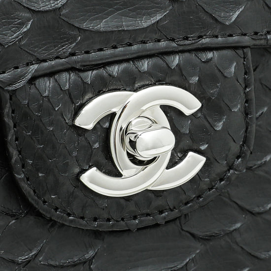Chanel Black Python CC Rectangular Bag – The Closet