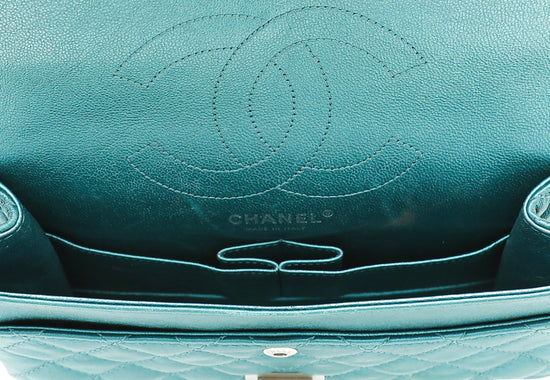 Chanel Metallic Teal 2.55 Reissue Double Flap 224 Bag