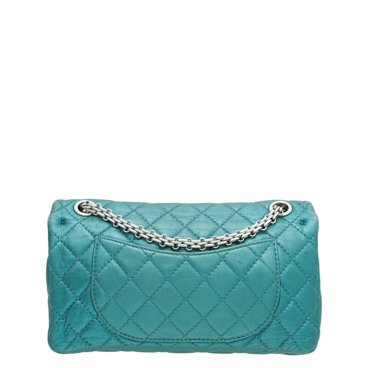 Chanel Metallic Teal 2.55 Reissue Double Flap 224 Bag-Chanel-THE CLOSET