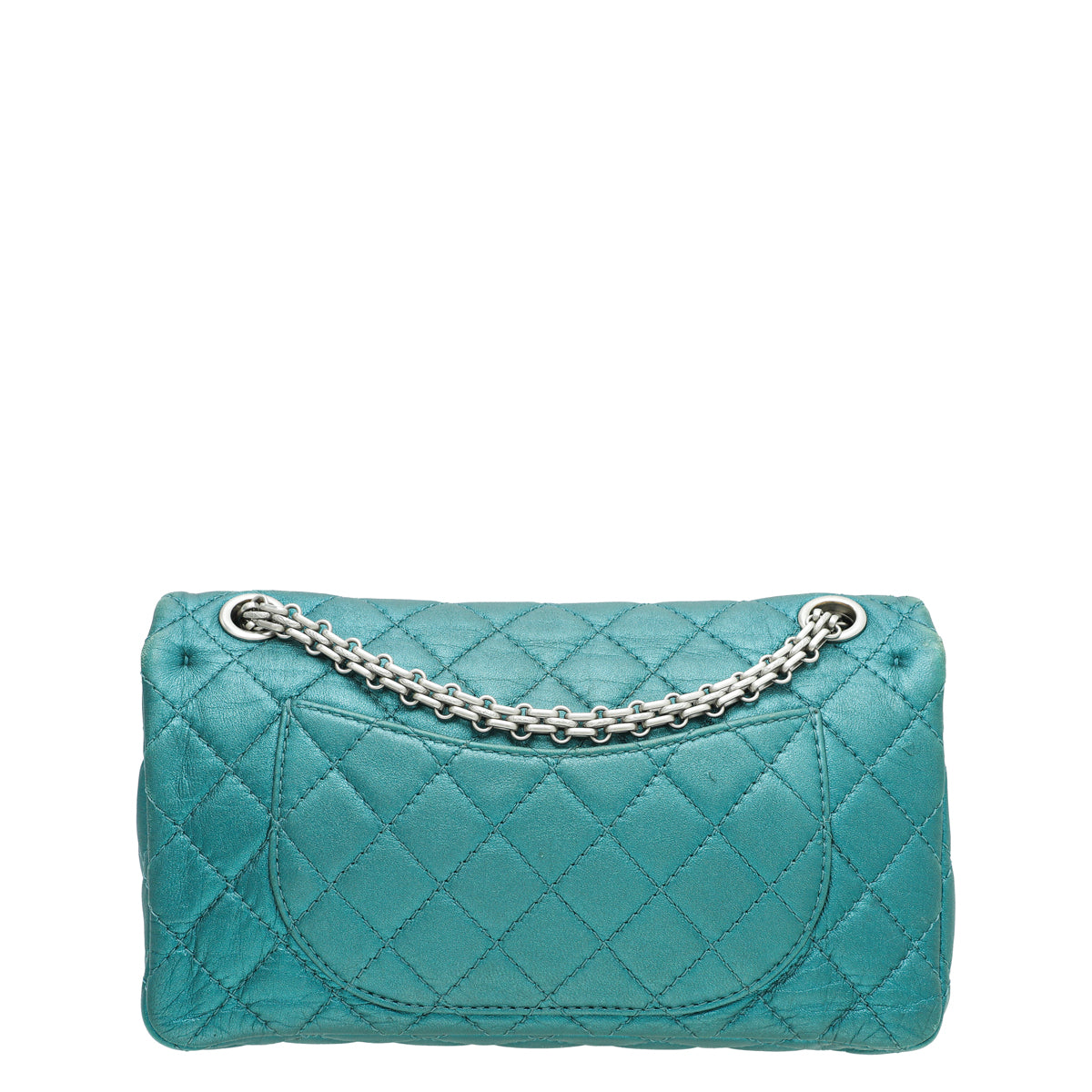 Chanel Metallic Teal 2.55 Reissue Double Flap 224 Bag