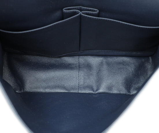 Chanel Indigo Blue CC Classic Double Flap Jumbo Bag – The Closet