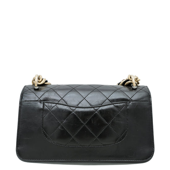 Chanel Black CC Straight Line Flap Small Bag