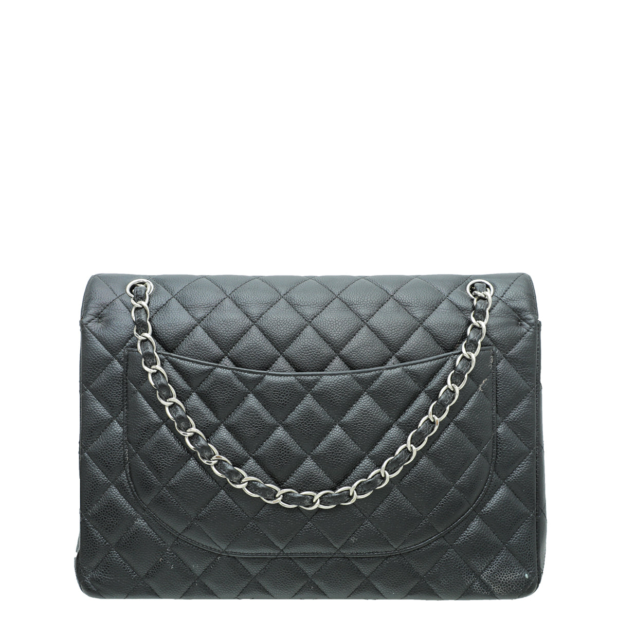 Chanel Black CC Classic Double Flap Maxi Bag-Chanel-THE CLOSET