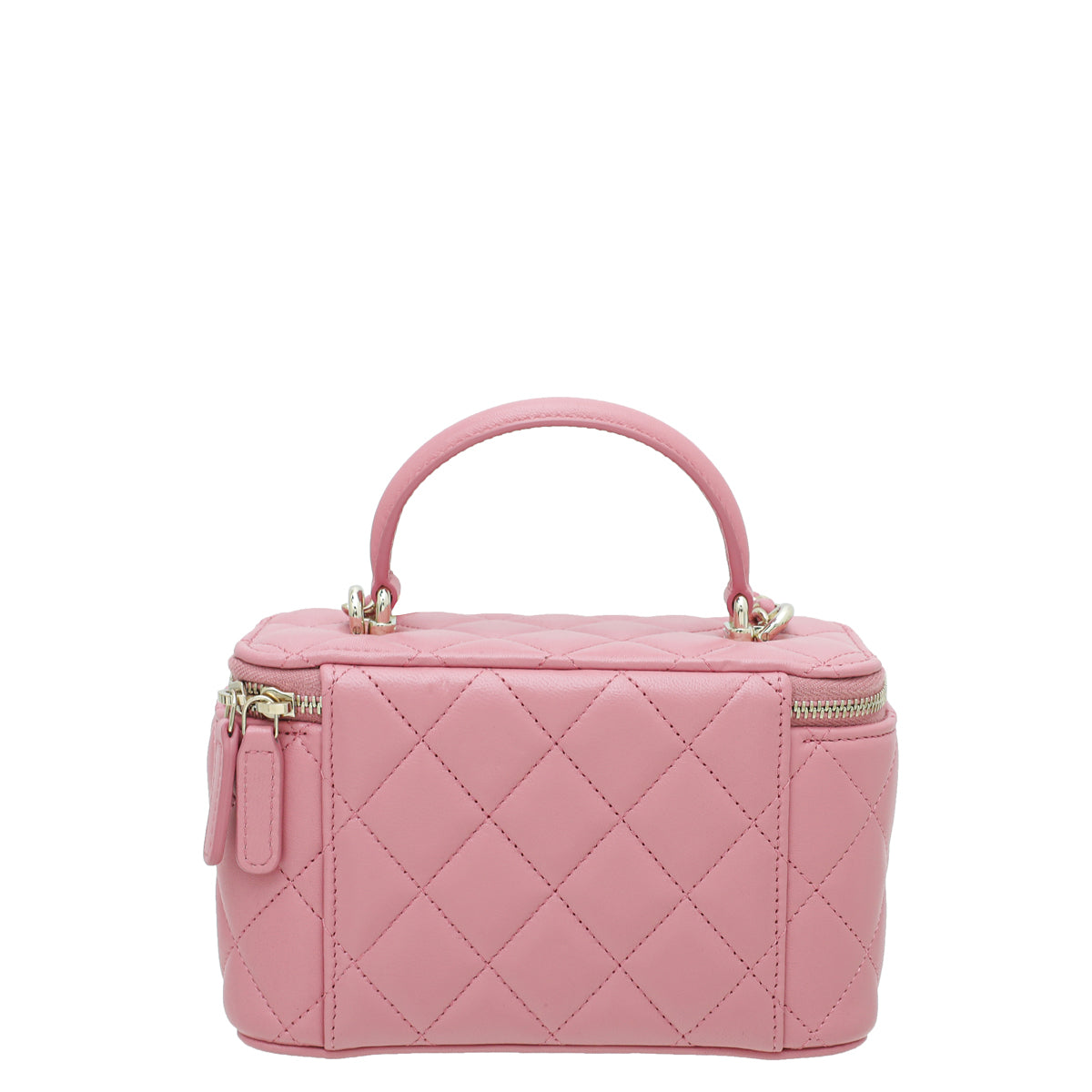 Chanel Pink CC Vanity Top Handle Small Case-Chanel-THE CLOSET