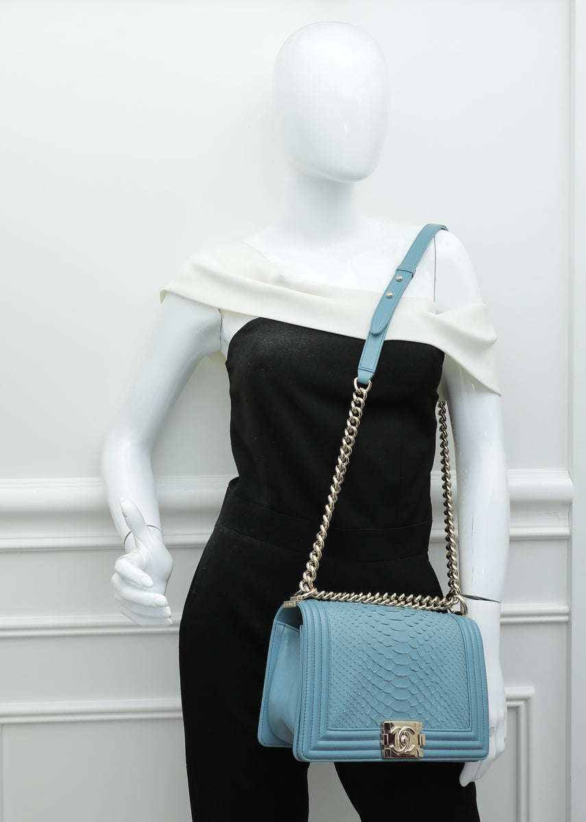CHANEL Boy Denim Exterior Bags & Handbags for Women