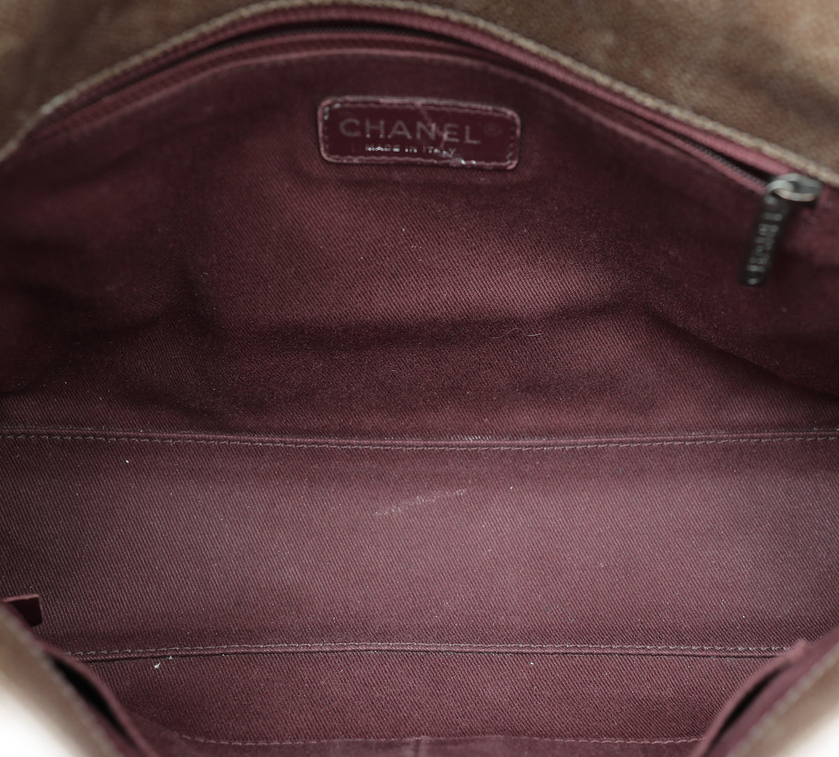 Chanel Brown CC Glazed Crave Jumbo Flap Bag