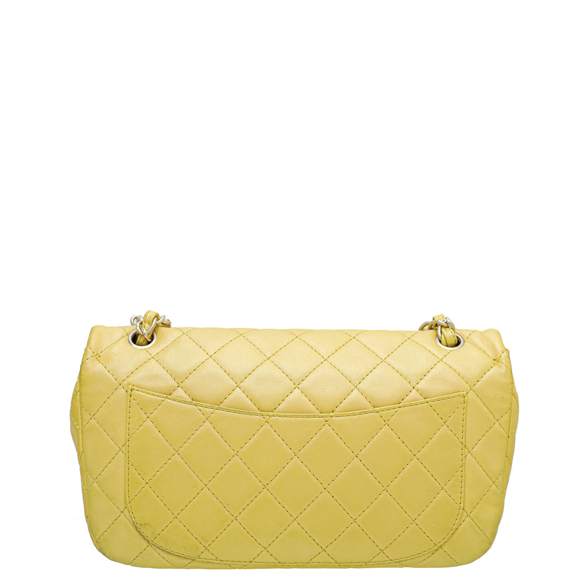 Chanel Yellow CC Crystal Single Flap Jumbo Bag-Chanel-THE CLOSET
