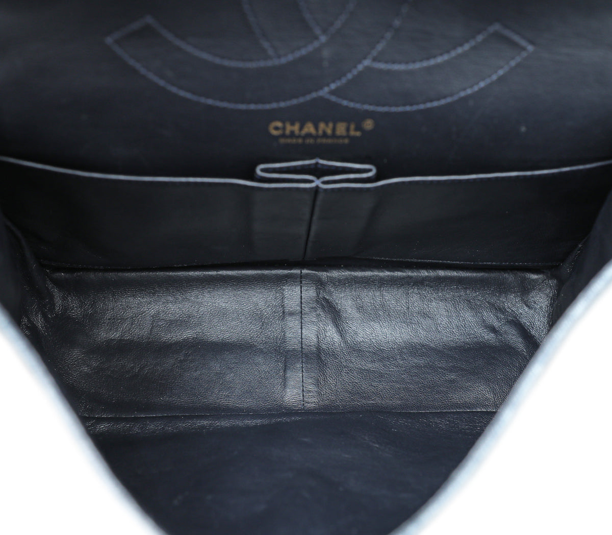 Chanel Blue Denim 2.55 Reissue Double Flap 227 Bag – The Closet