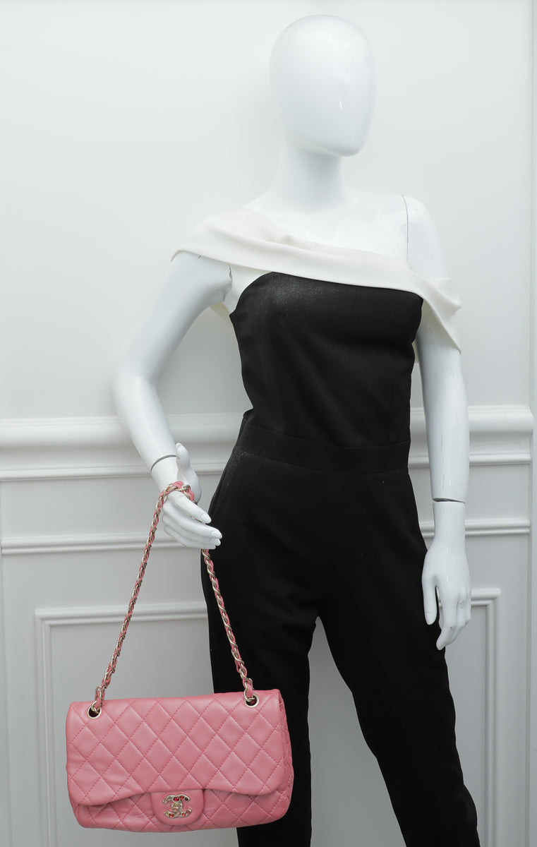 Chanel Transparent and Pink Vinyl CC Chain Small Shoulder Bag - Yoogi's  Closet
