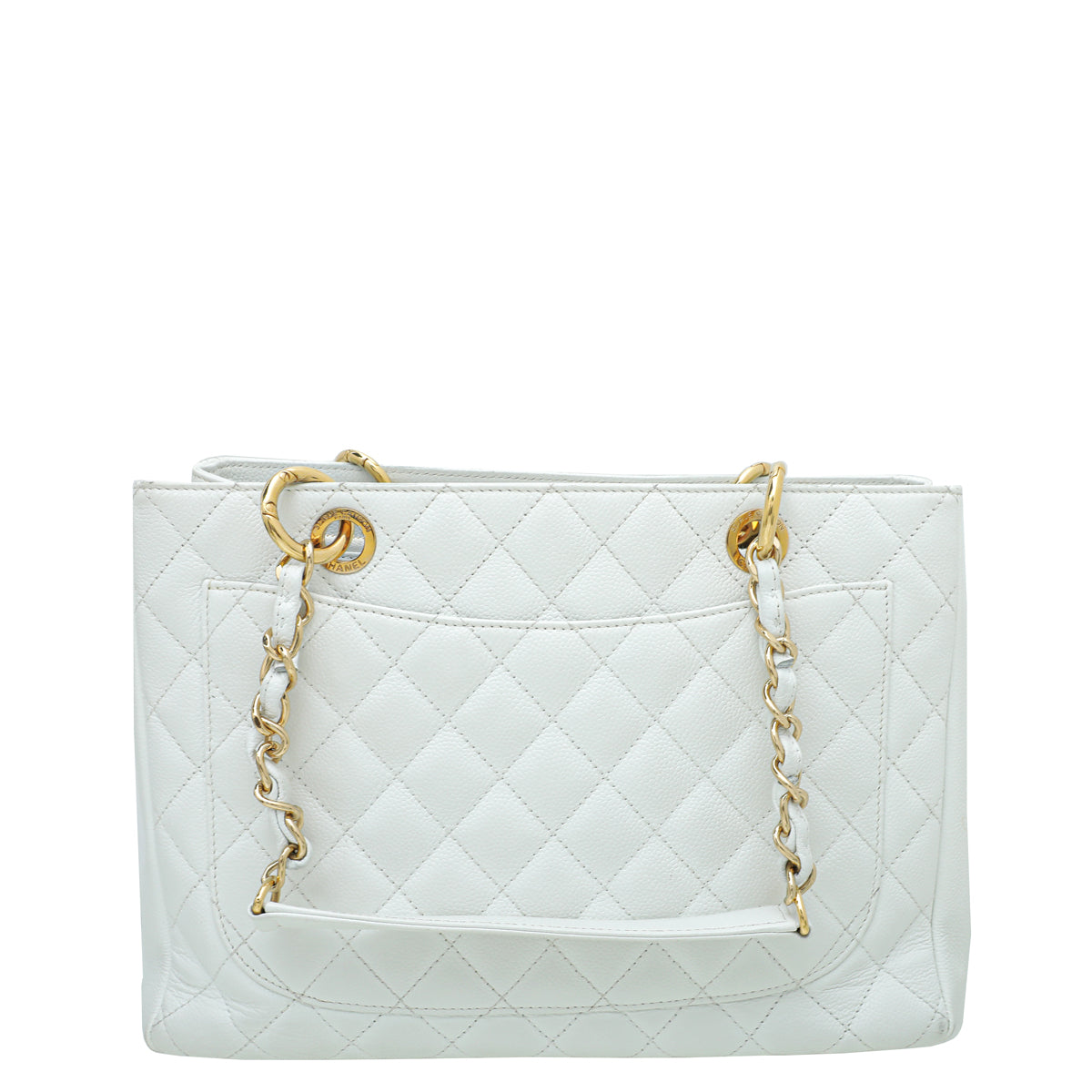 Chanel White CC Caviar GST Medium Bag-Chanel-THE CLOSET