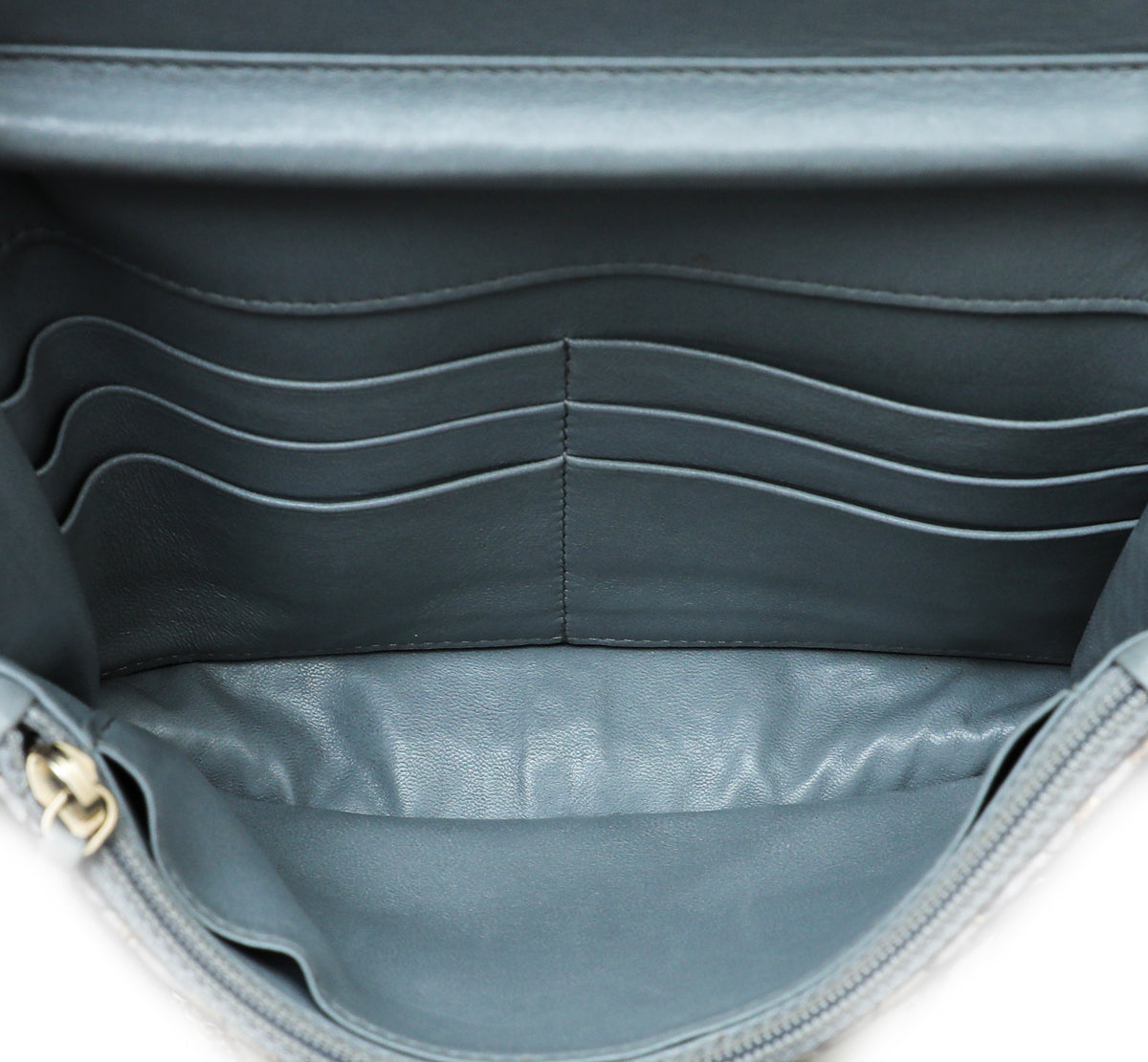 Chanel Metallic Bicolor Python CC Classic Wallet On Chain – THE CLOSET