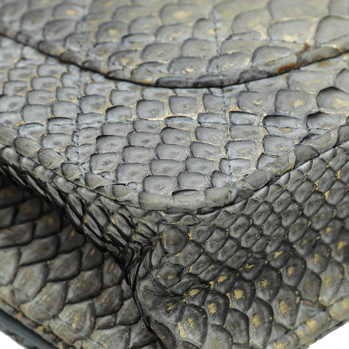 Chanel Metallic Bicolor Python CC Classic Wallet On Chain – THE CLOSET