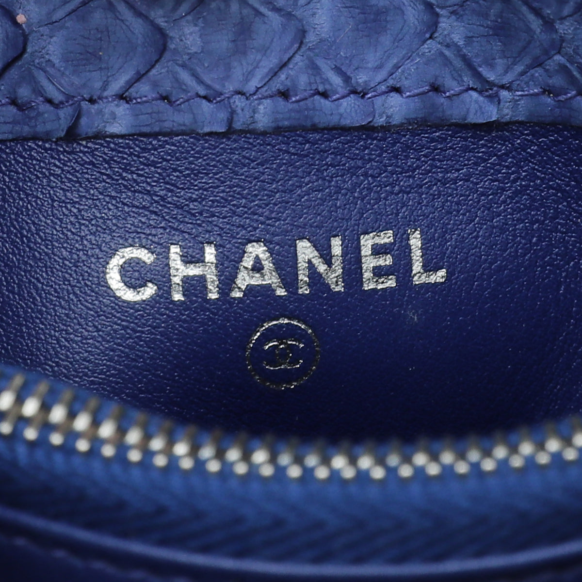 Chanel Blue Python Boy Chain Crossbody Phone Holder – THE CLOSET