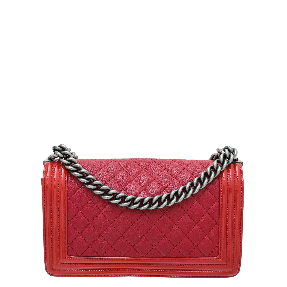 Chanel Red Le Boy Medium Bag-Chanel-THE CLOSET