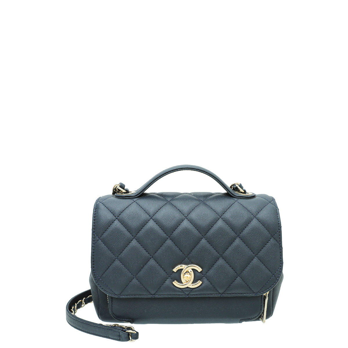 Chanel Navy Blue CC Business Affinity Small Bag-Chanel-THE CLOSET