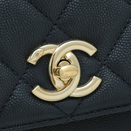 Chanel Navy Blue CC Business Affinity Small Bag