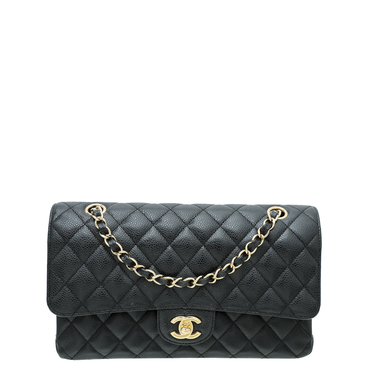 Chanel Black CC Classic Double Flap Medium Bag-Chanel-THE CLOSET