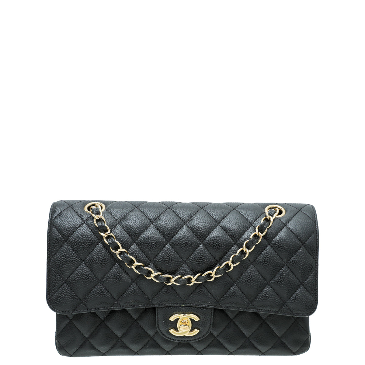 Chanel Black Caviar Medium Classic Double Flap Bag 24k GHW – Boutique Patina
