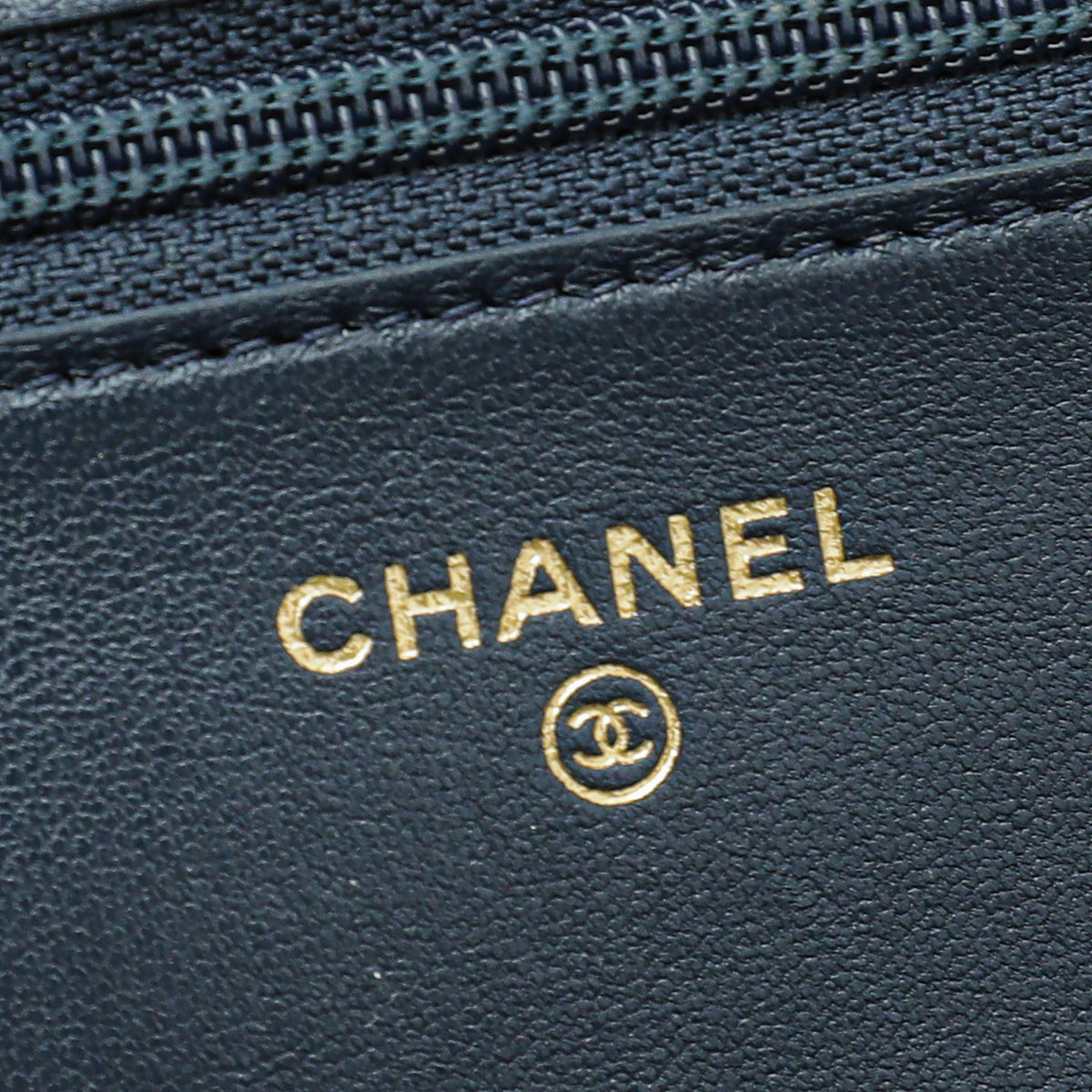 Chanel Navy Blue CC 19 Wallet On Chain