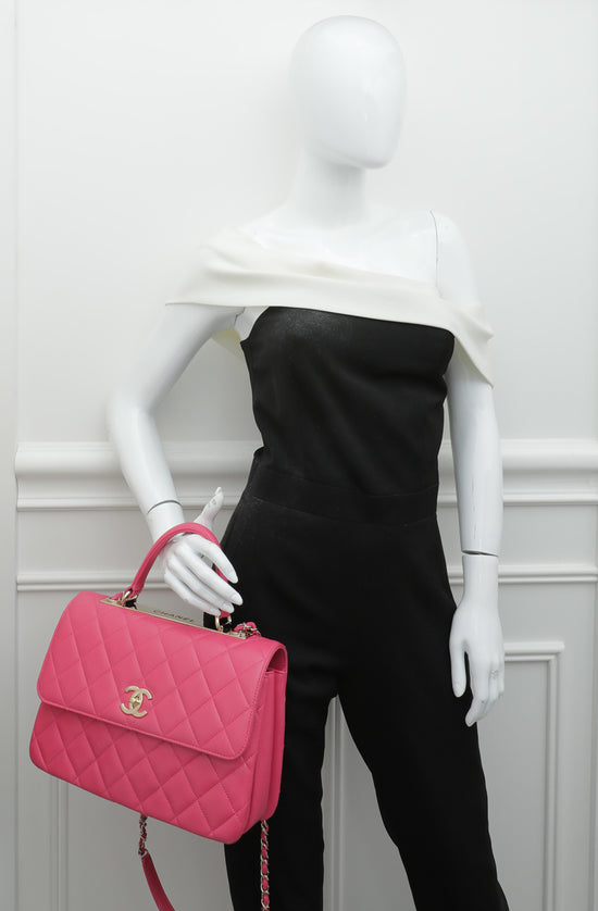 Chanel Fuchsia CC Trendy Top Handle Medium Bag – The Closet