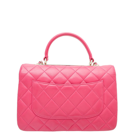 Chanel Fuchsia CC Trendy Top Handle Medium Bag