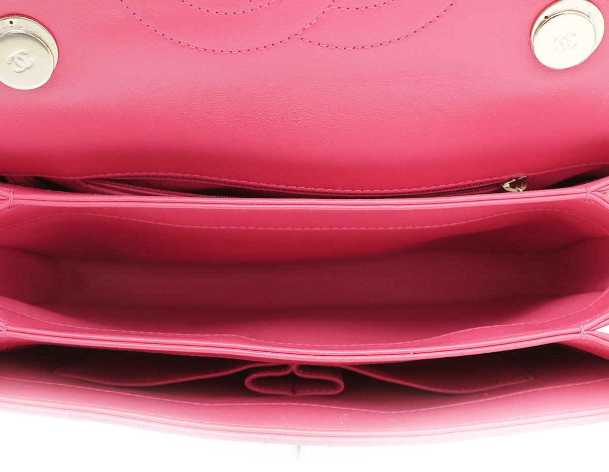Chanel Fuchsia CC Trendy Top Handle Medium Bag