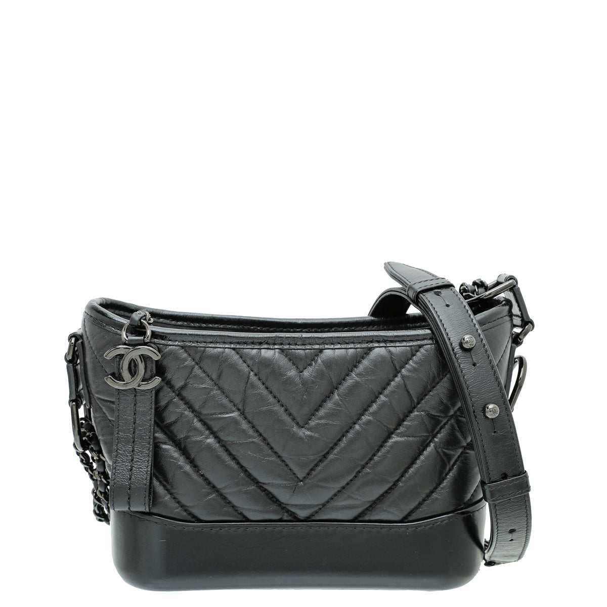 Chanel So Black Gabrielle Small Hobo Bag-Chanel-THE CLOSET