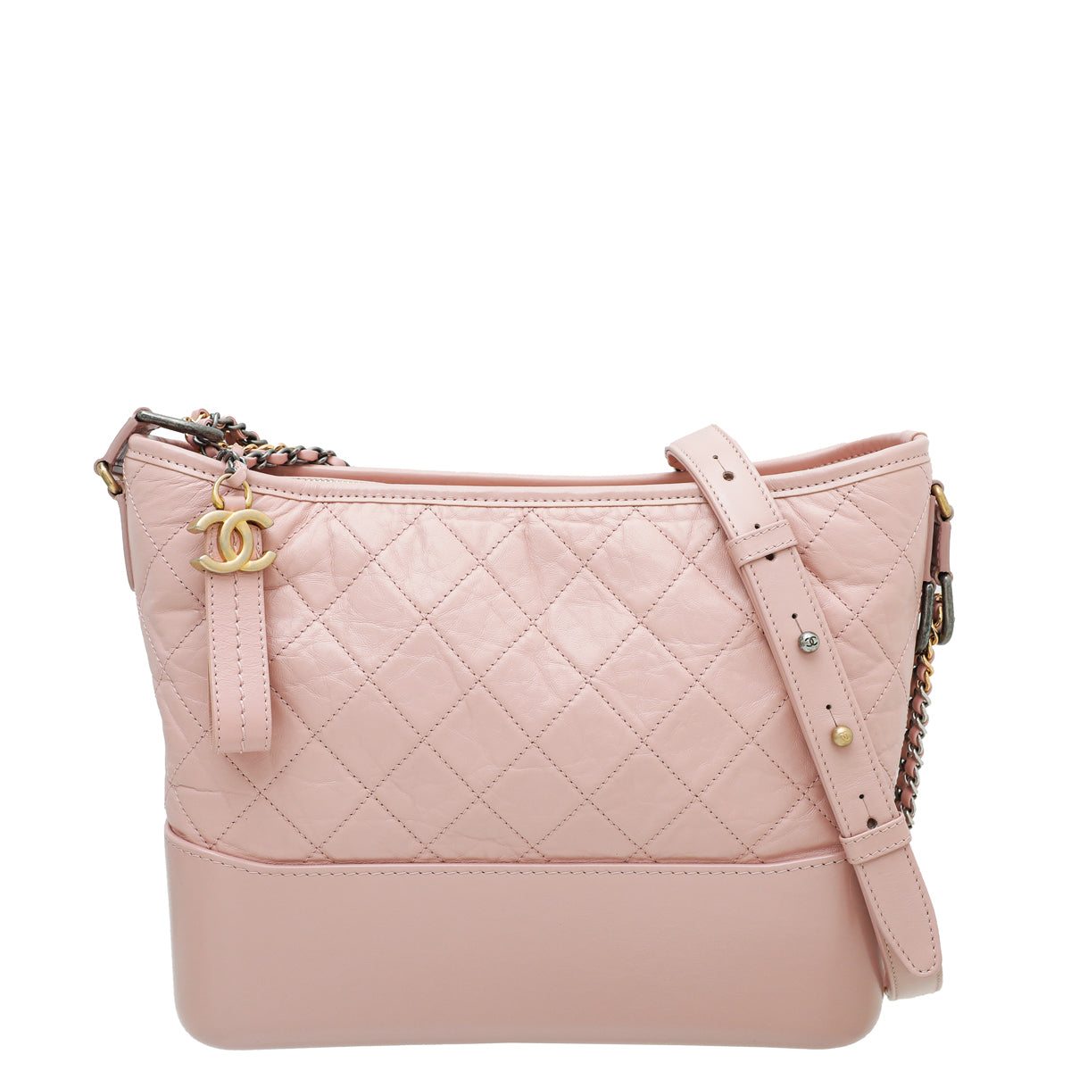 Chanel Light Peach Gabrielle Medium Hobo Bag-Chanel-THE CLOSET