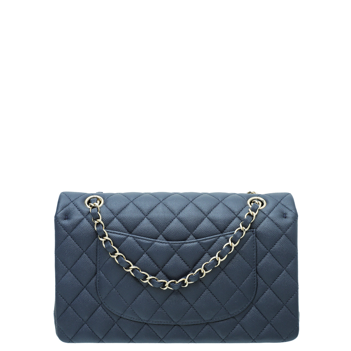 Chanel Navy Blue Classic Double Flap Medium Bag-Chanel-THE CLOSET