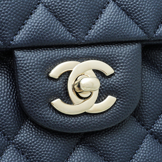 Chanel Calfskin Medium Boy Logo Top Handle Flap Black