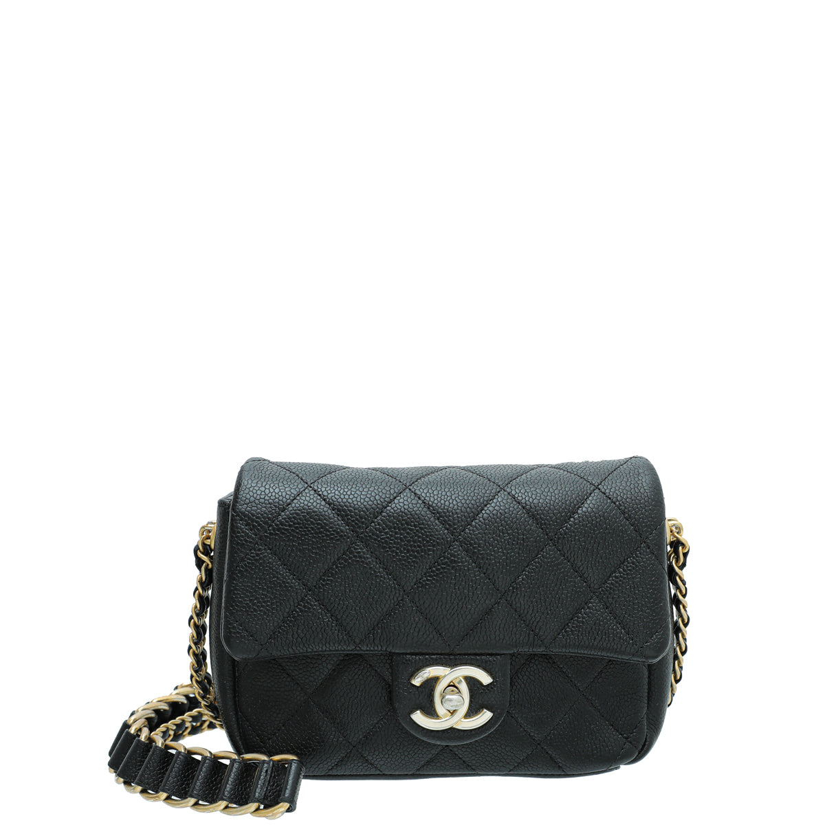 Chanel Black CC Medallion Caviar Flap Mini Bag-Chanel-THE CLOSET