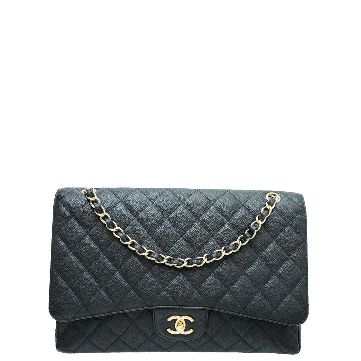 Chanel Black Classic Single Flap Maxi Bag-Chanel-THE CLOSET