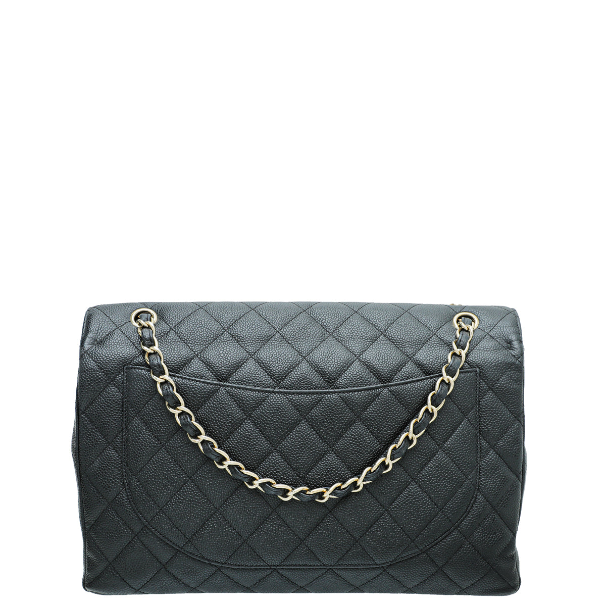 Chanel Black Classic Single Flap Maxi Bag-Chanel-THE CLOSET