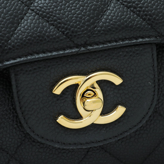 Chanel Black Classic Single Flap Maxi Bag