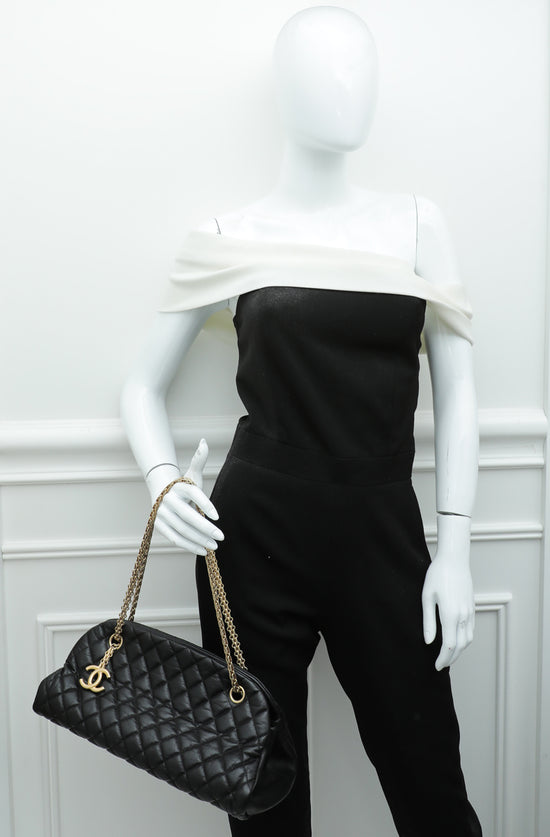 Chanel Black Just Mademoiselle Bowling Medium Bag
