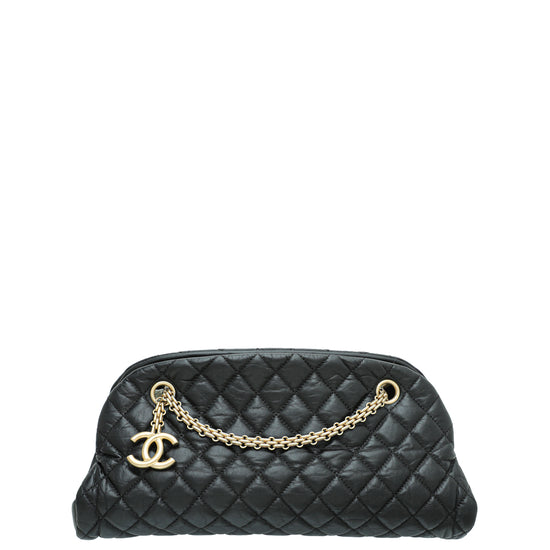 Chanel Black Just Mademoiselle Bowling Medium Bag