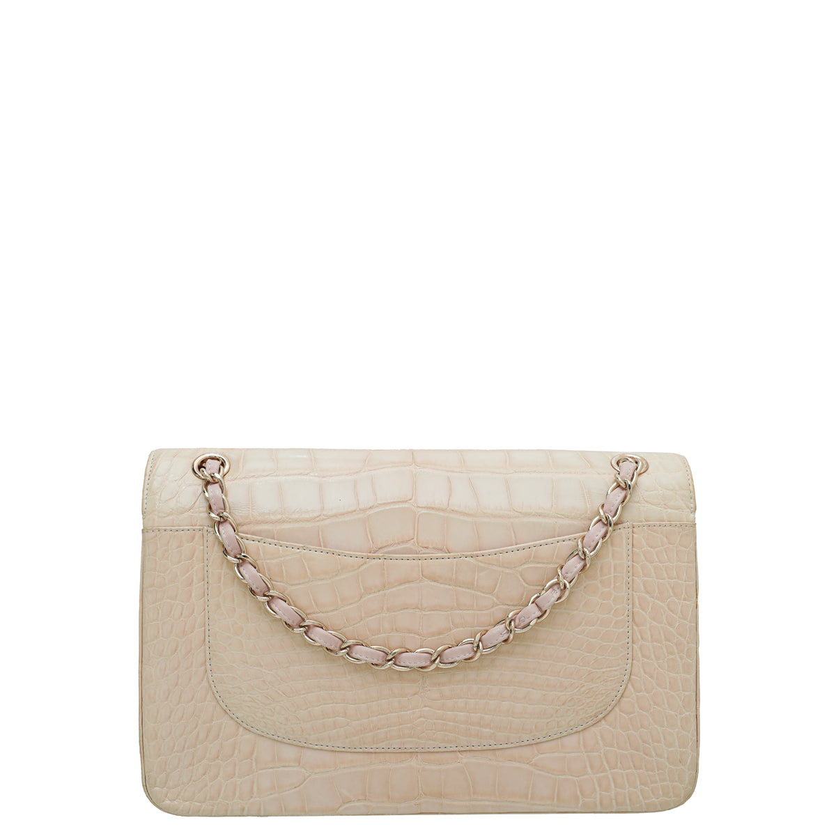 Chanel Pinkish Beige Alligator Classic Double Flap Jumbo Bag-Chanel-THE CLOSET