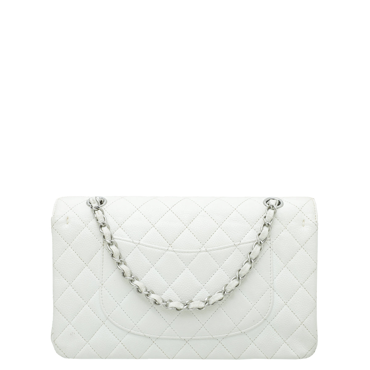 Chanel White Classic Double Flap Medium Bag-Chanel-THE CLOSET