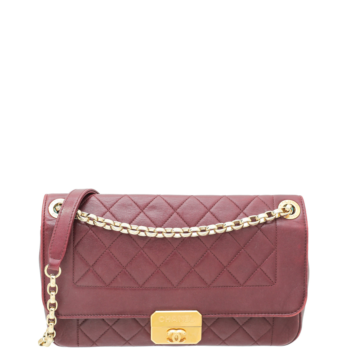 Chanel Burgundy "Chic with Me" Medium Flap Bag-Chanel-THE CLOSET