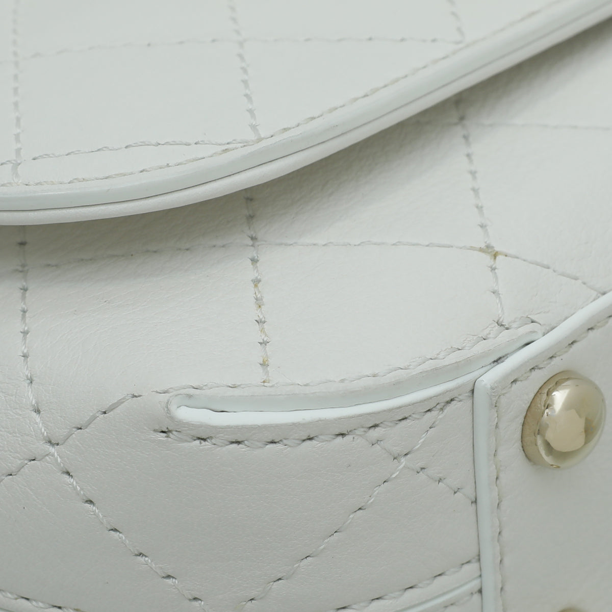 Chanel White CC Case Flap Bag