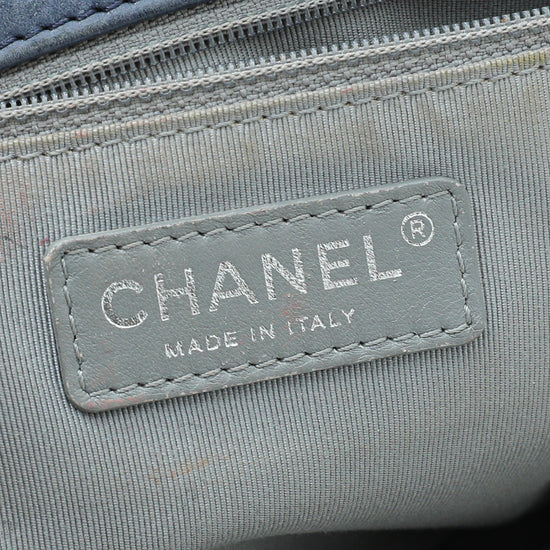 Chanel Blue CC Timeless Accordion Flap Bag