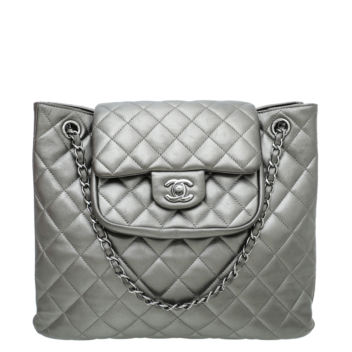 Chanel Neo executive tote bag Grey Leather ref.144679 - Joli Closet