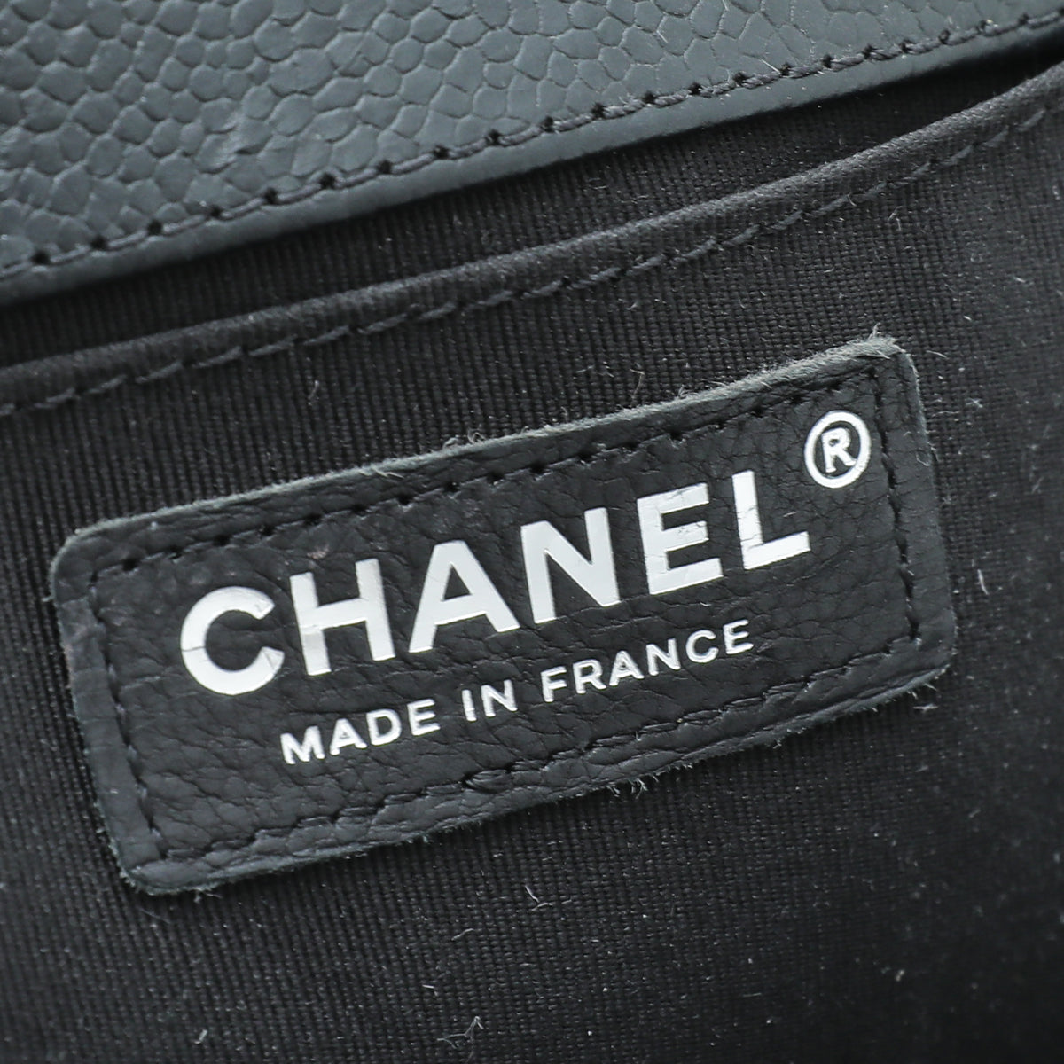 Chanel Black Le Boy Chevron Medium Bag