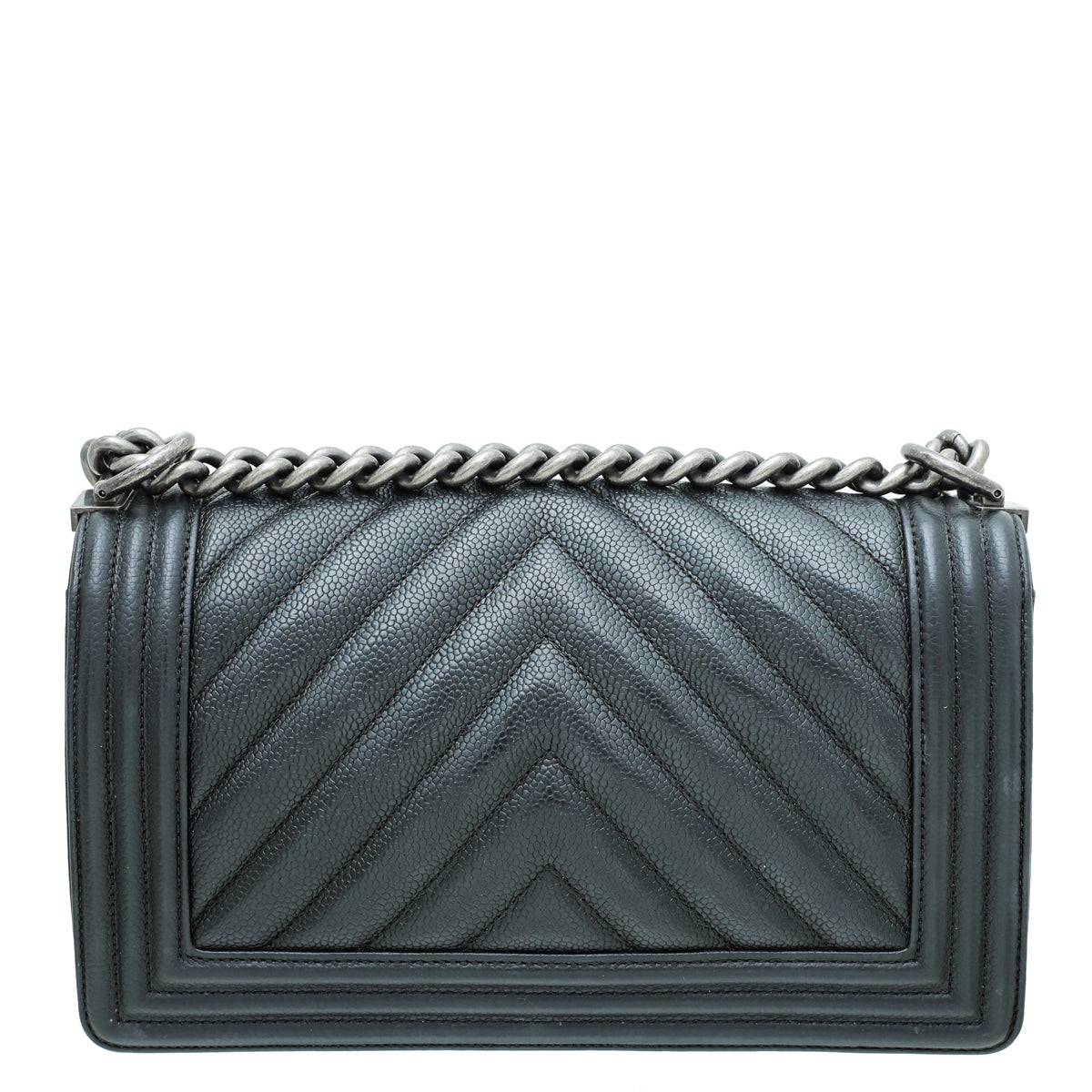 Chanel Black Le Boy Chevron Medium Bag-Chanel-THE CLOSET
