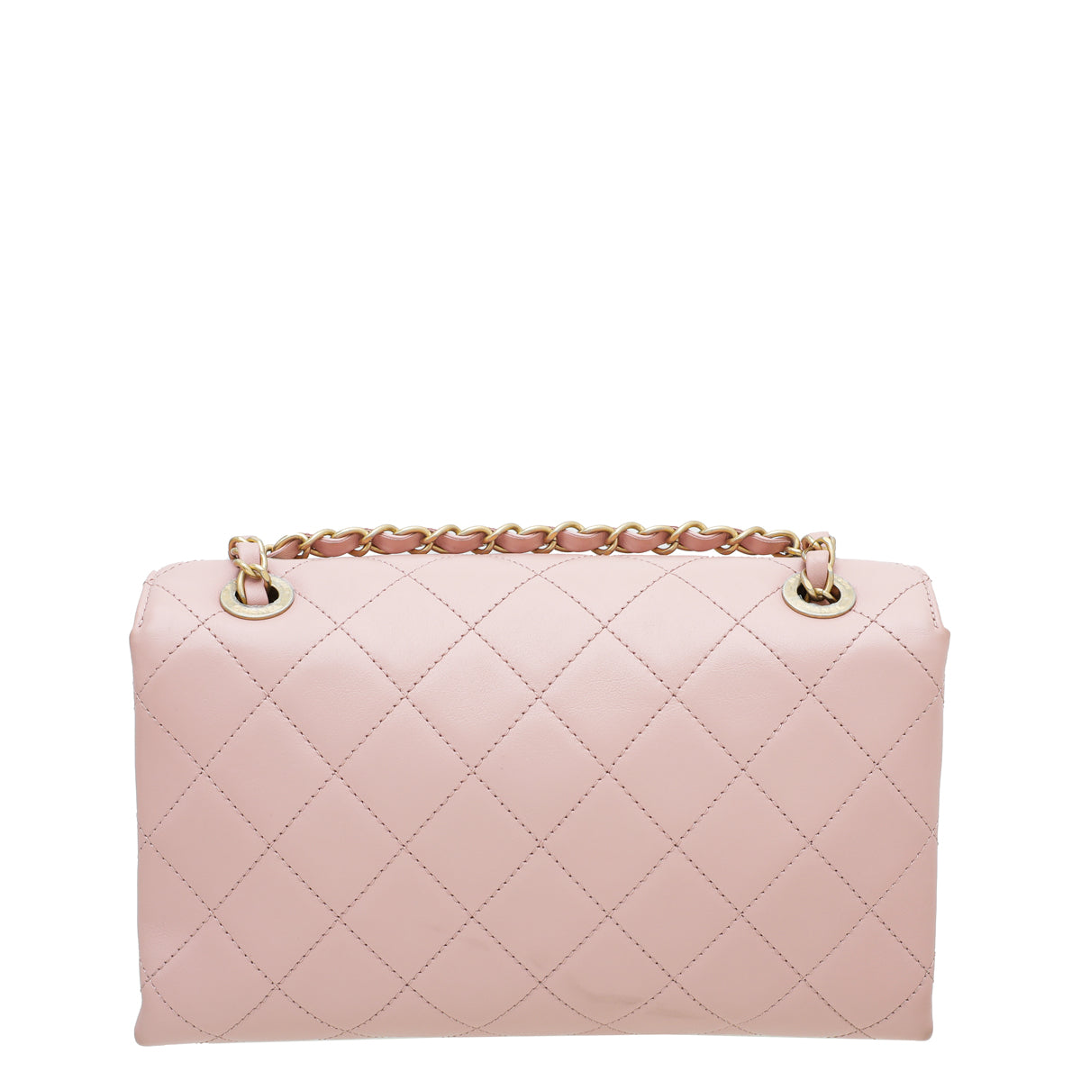 Chanel Pink Logo Enchained Flap Medium Bag-Chanel-THE CLOSET