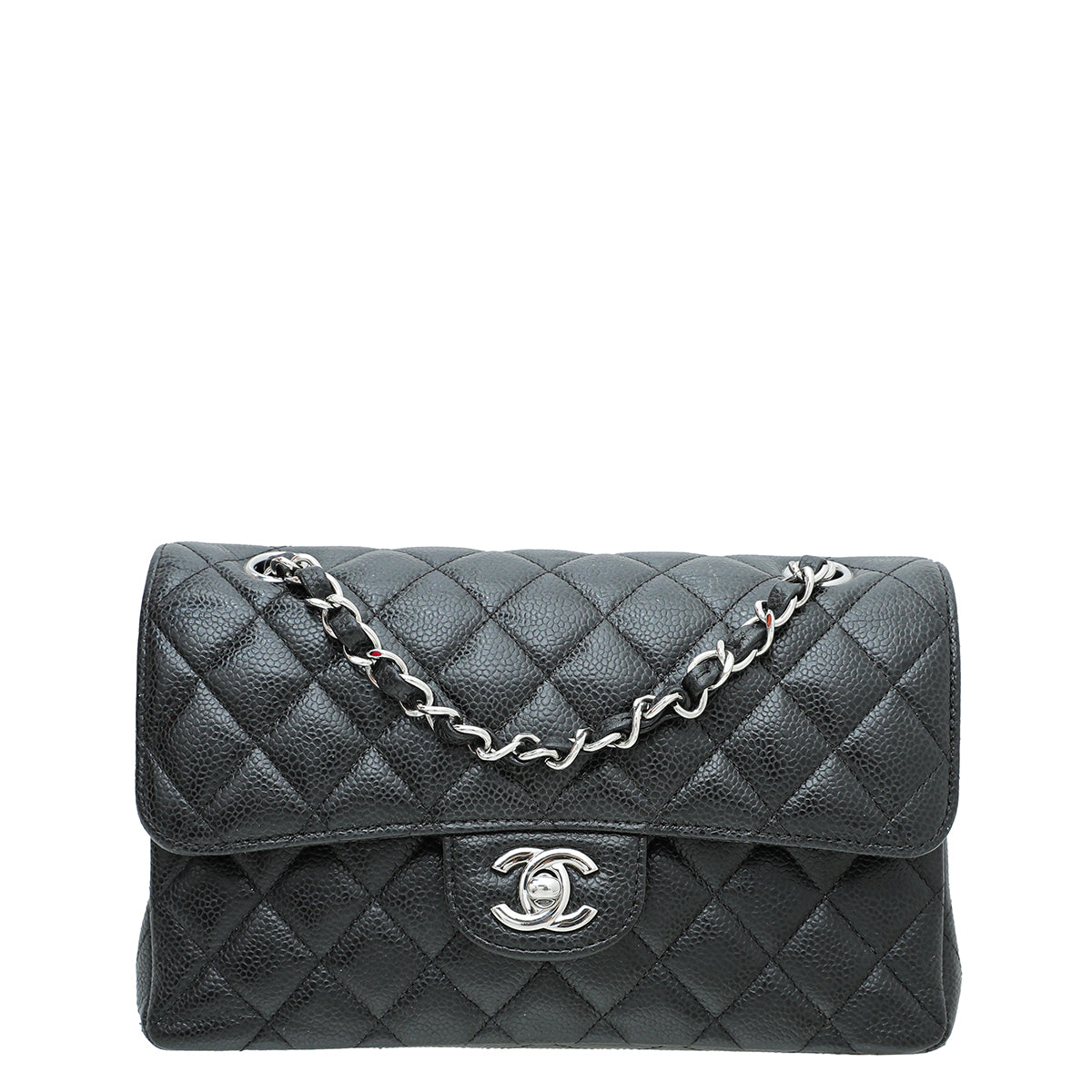 Chanel Black CC Classic Double Flap Medium Bag-Chanel-THE CLOSET