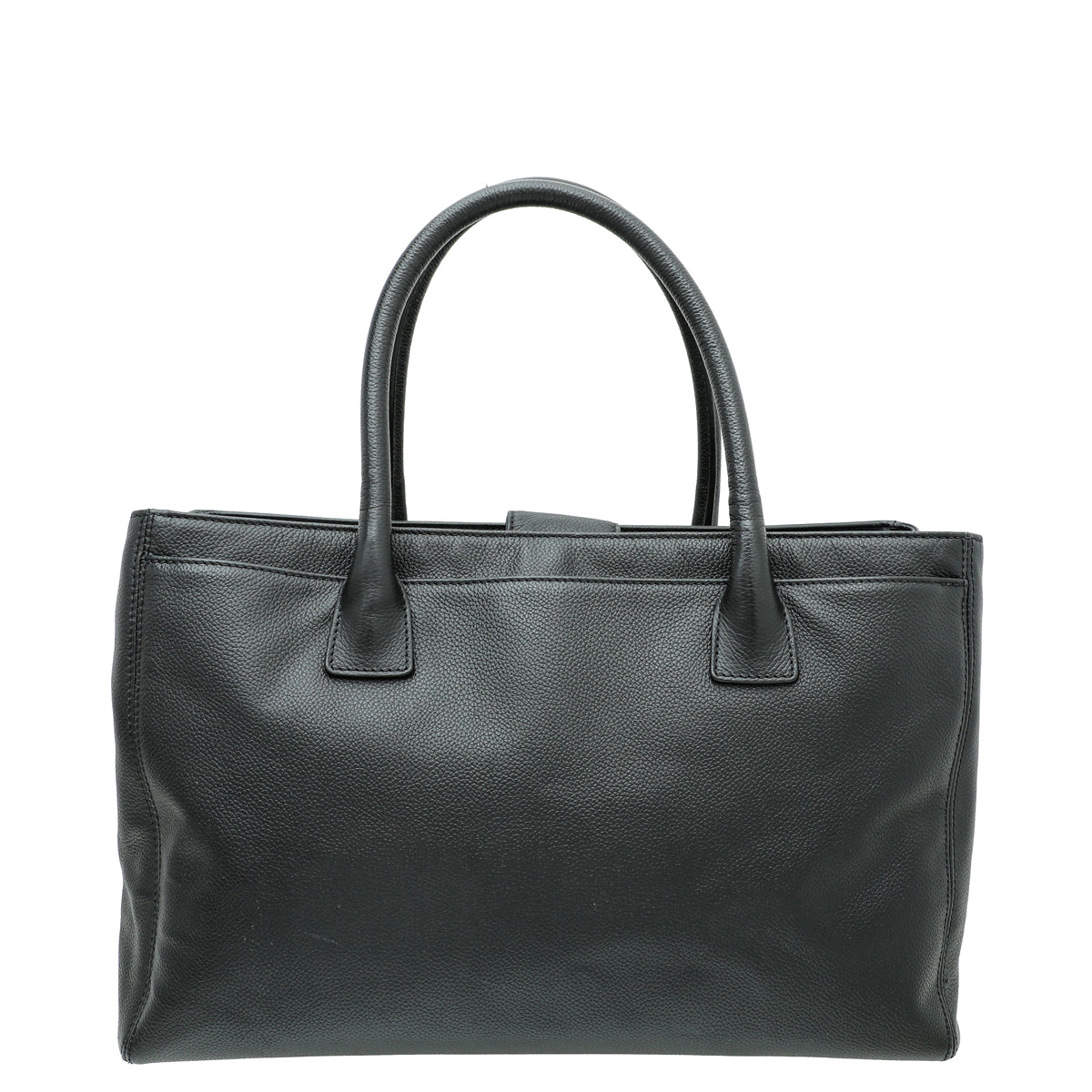 Chanel Black CC Executive Cerf  Medium Tote Bag