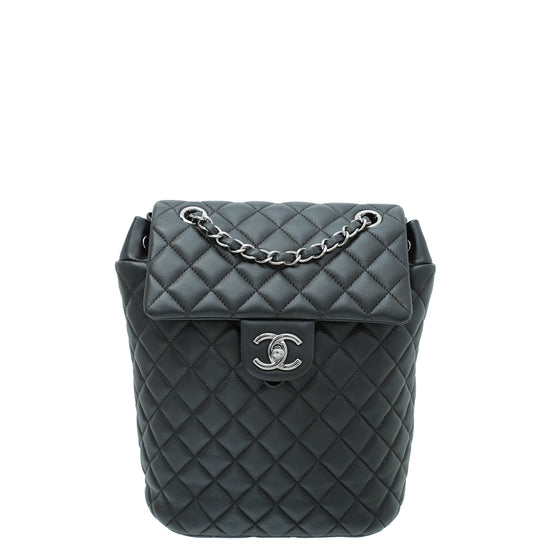 chanel black beach bag