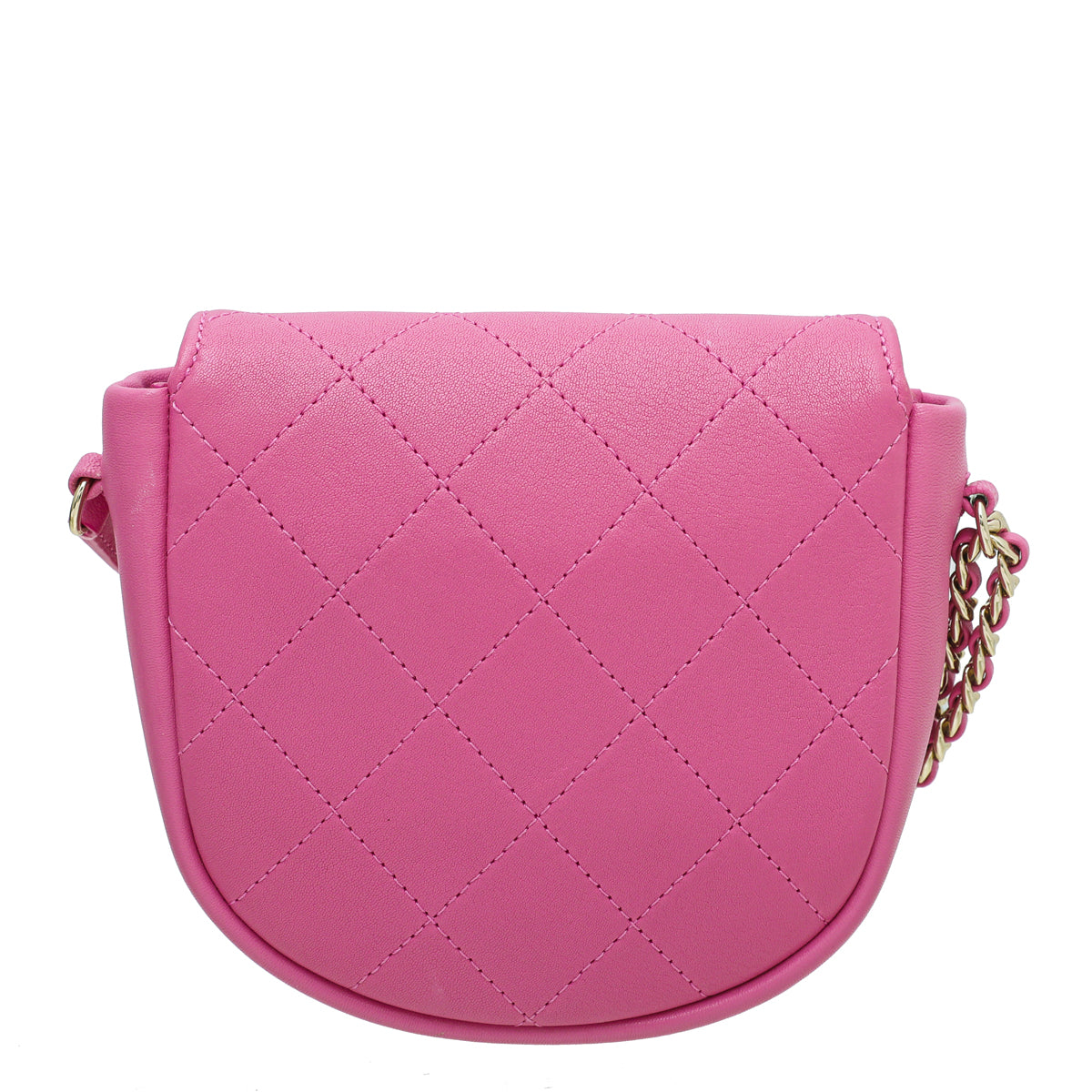 Chanel Triple CC Small Pink Leather Bag Preowned